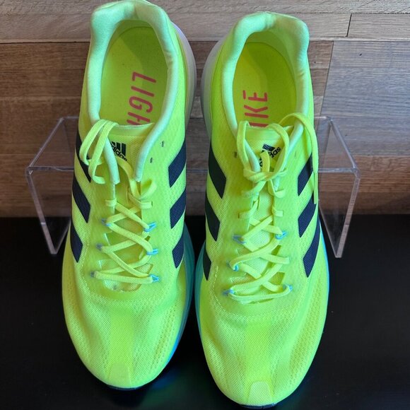 Adidas Mens SL20.2 M Running Shoes Used Yellow Blue Size Men 10 - Picture 3 of 16